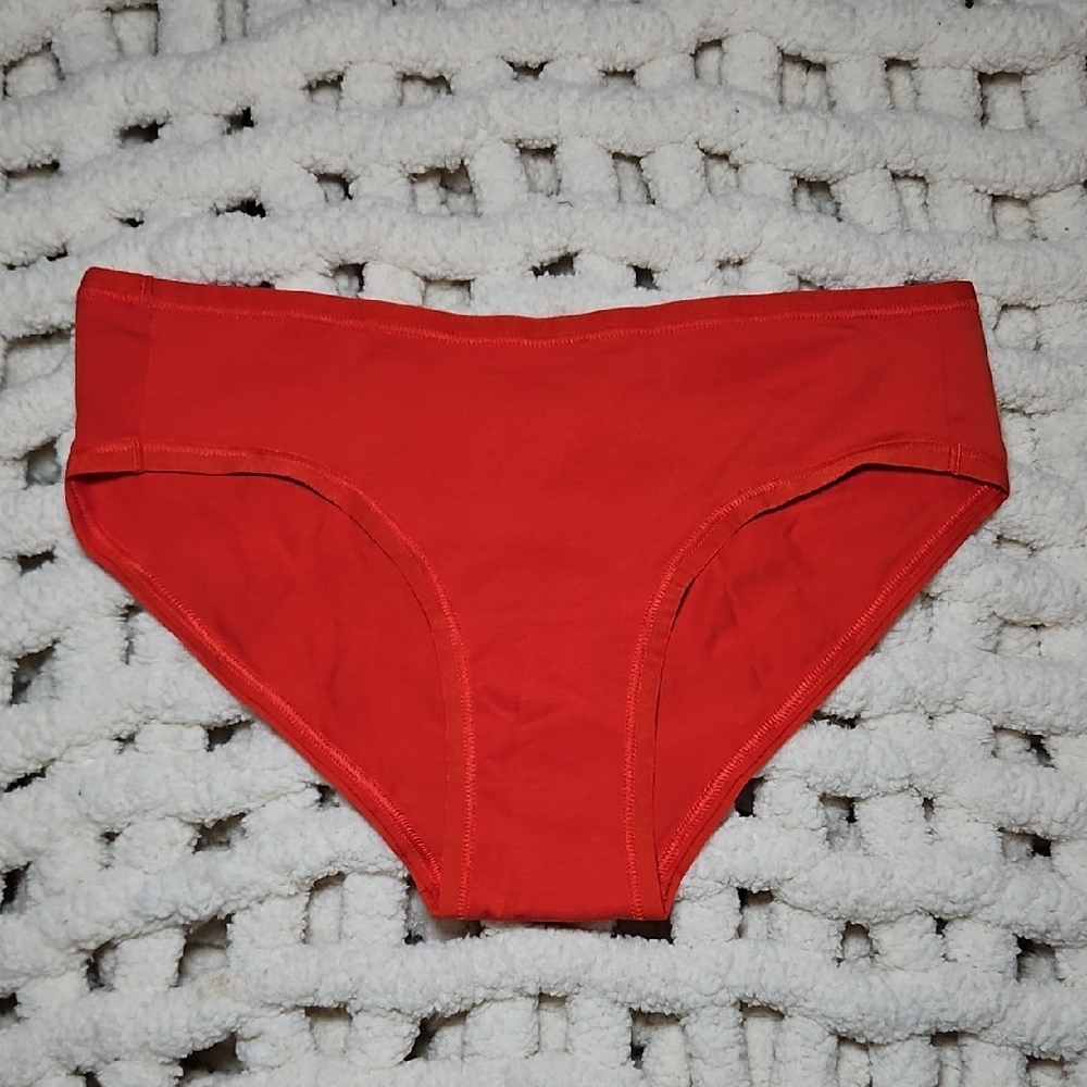 Everlane Supima Cotton Bikini Panty New Red XXS